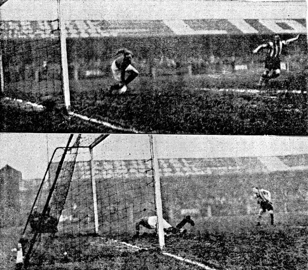 First two goals 13th March 1937 v Rotherham