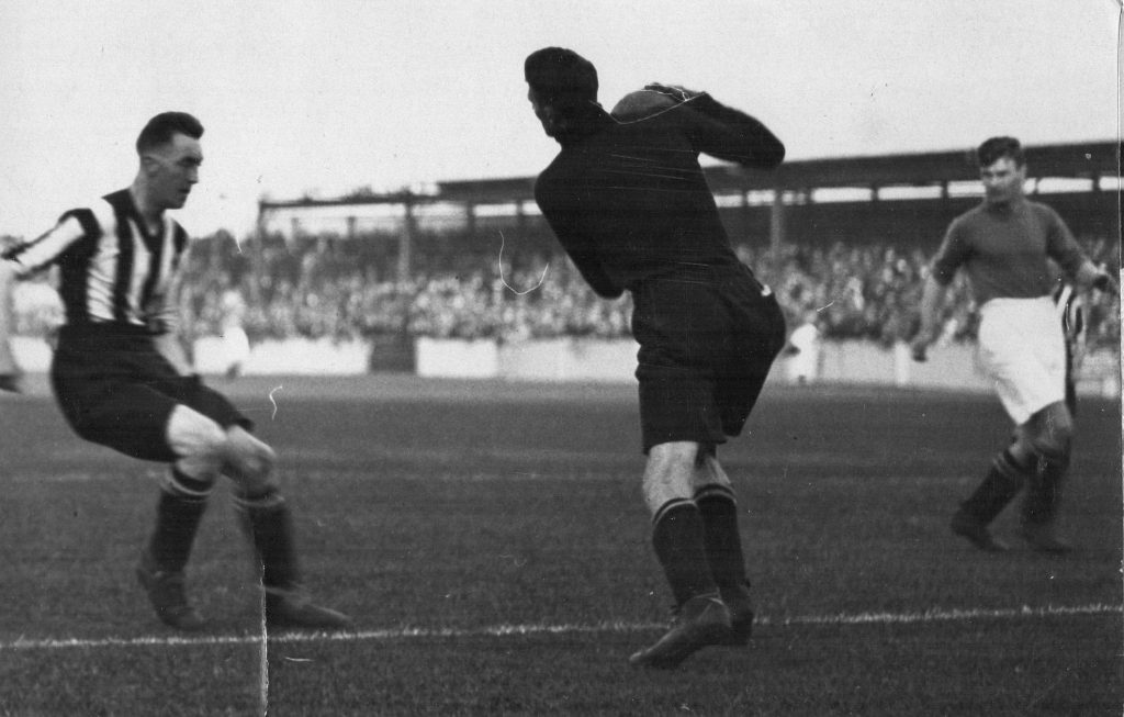 Waterston attempt saved in match v Tranmere 8th September 1931